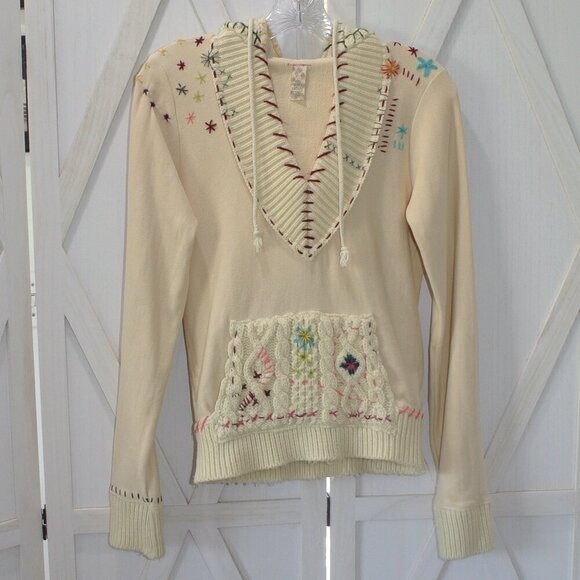 Free People Mixed Media Wool Blend Hooded Sweater - Picture 1 of 7